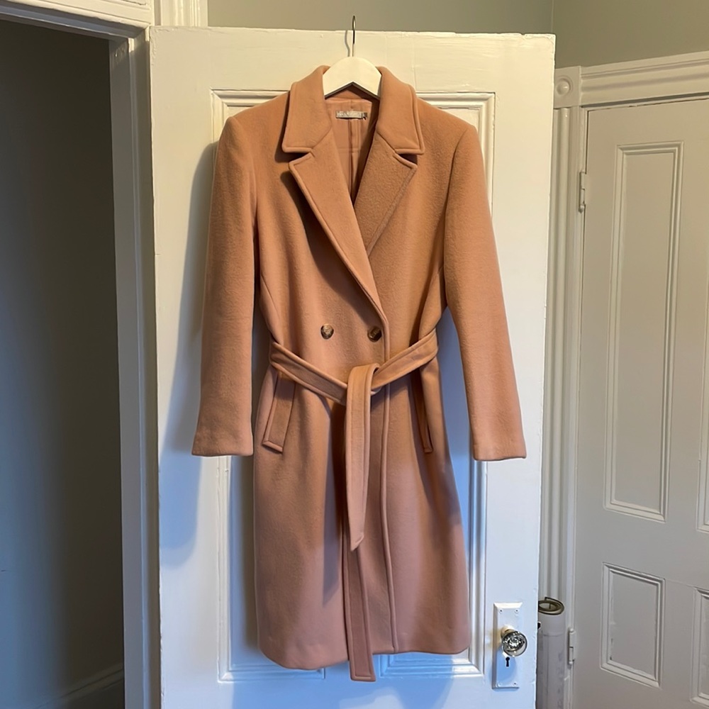 J. McLaughlin Rosslyn Coat in Soft Pink!